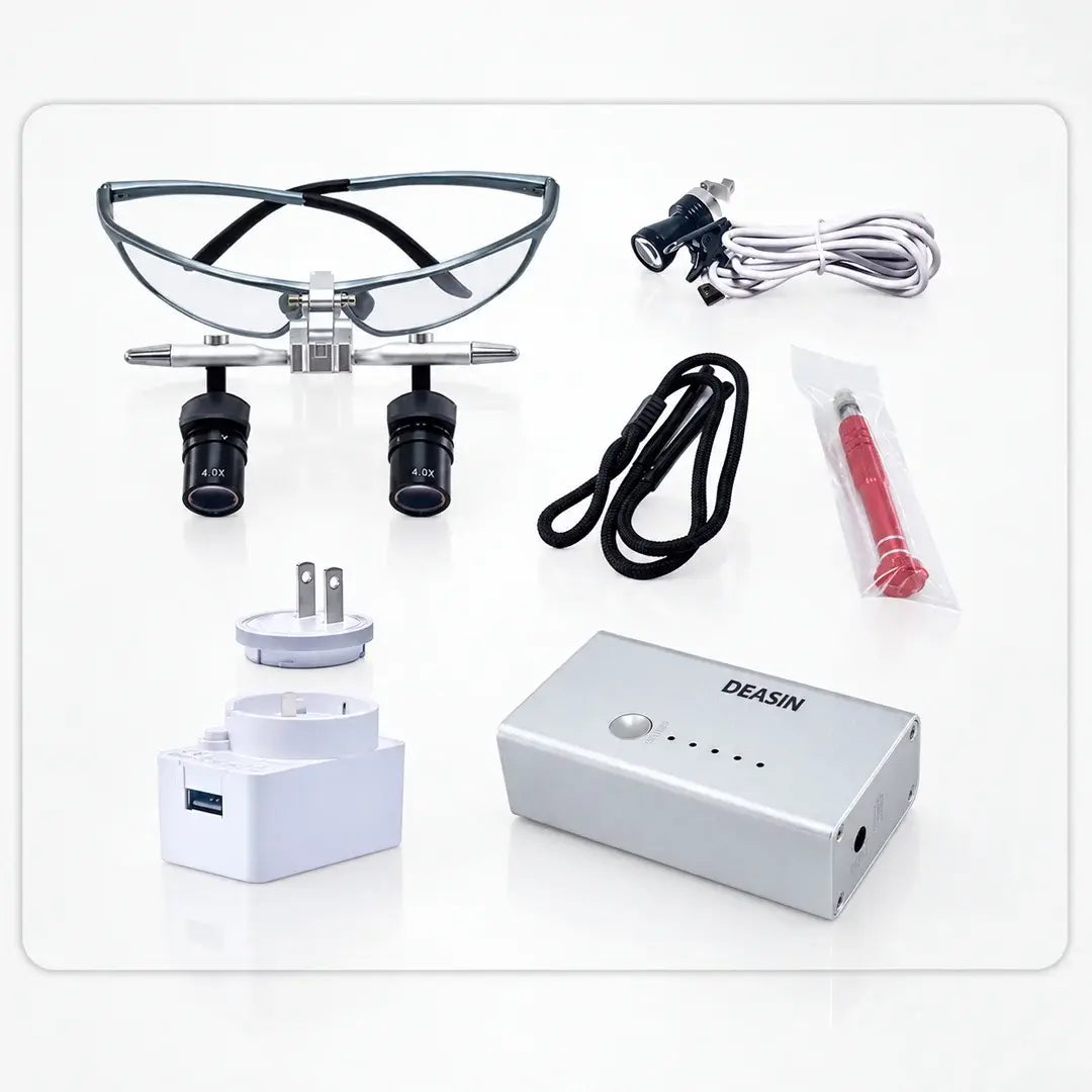 Ergonomic Dental & Surgical Loupes with LED Headlight