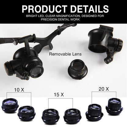 Dental Lab LED Magnifying Glasses