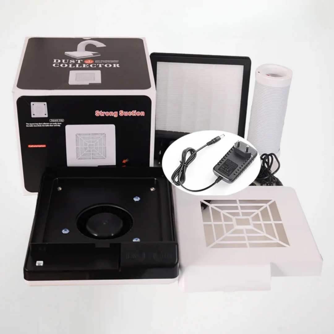 Compact Dental Laboratory Dust Collector with LED Light