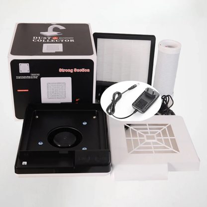 Compact Dental Laboratory Dust Collector with LED Light