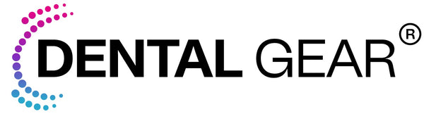 Dental Gear logo with colorful circular design on a white background