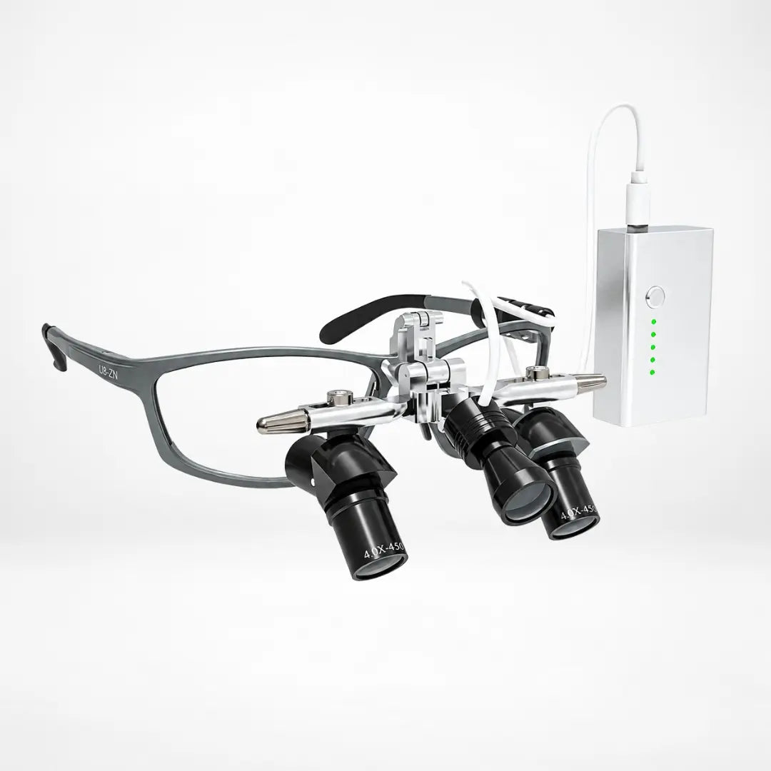 Ergonomic Dental & Surgical Loupes with LED Headlight