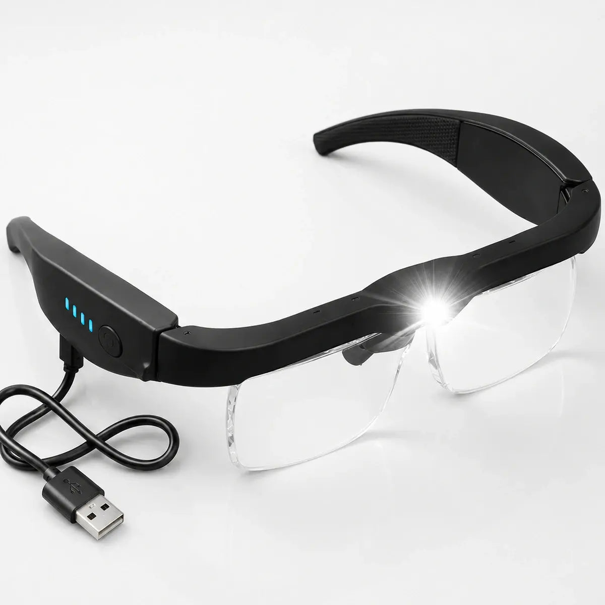 Rechargeable LED magnifying glasses for dental work