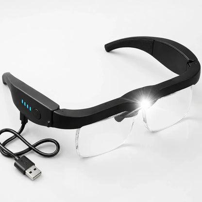 Rechargeable LED magnifying glasses for dental work