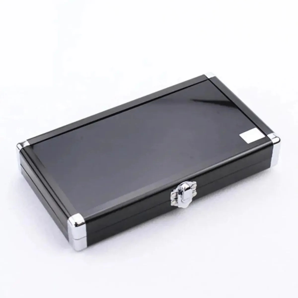 R-20 shade guide closed aluminum carrying case with chrome clasp