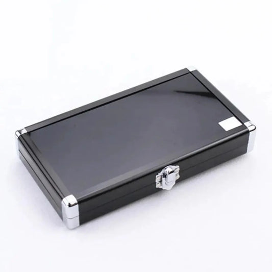 R-20 shade guide closed aluminum carrying case with chrome clasp