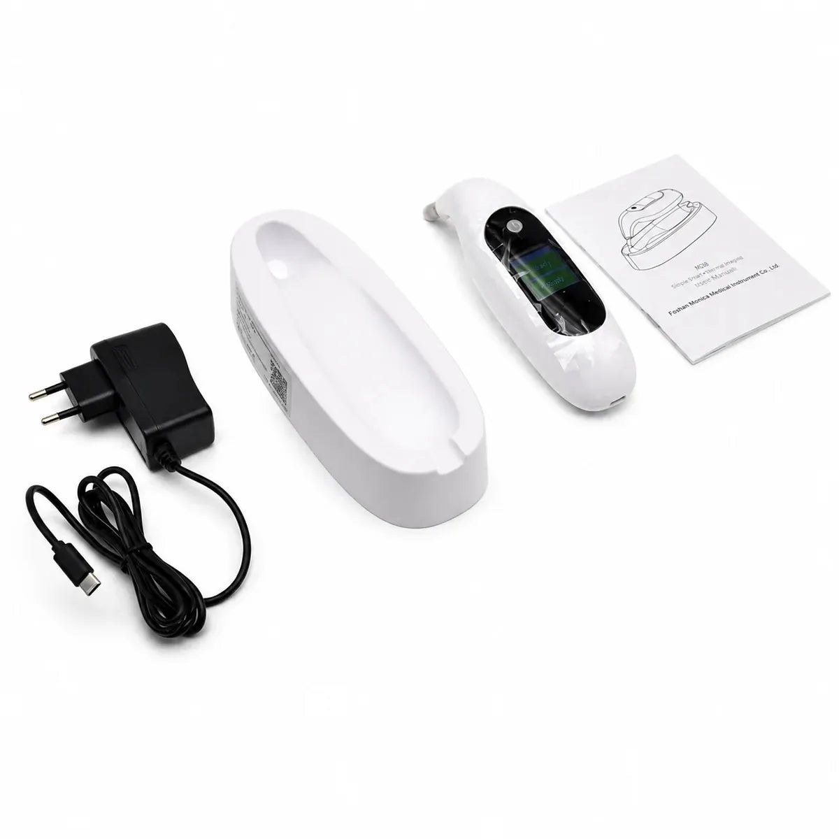 Tooth shade analyzer kit with charger base and user manual