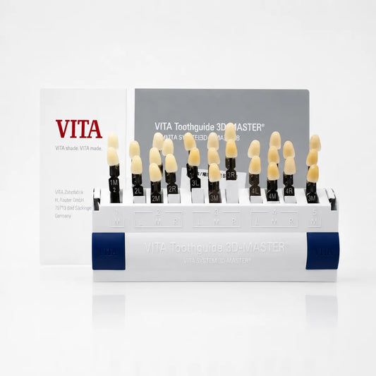VITA 3D Master shade guide with 29 color tabs and branding card
